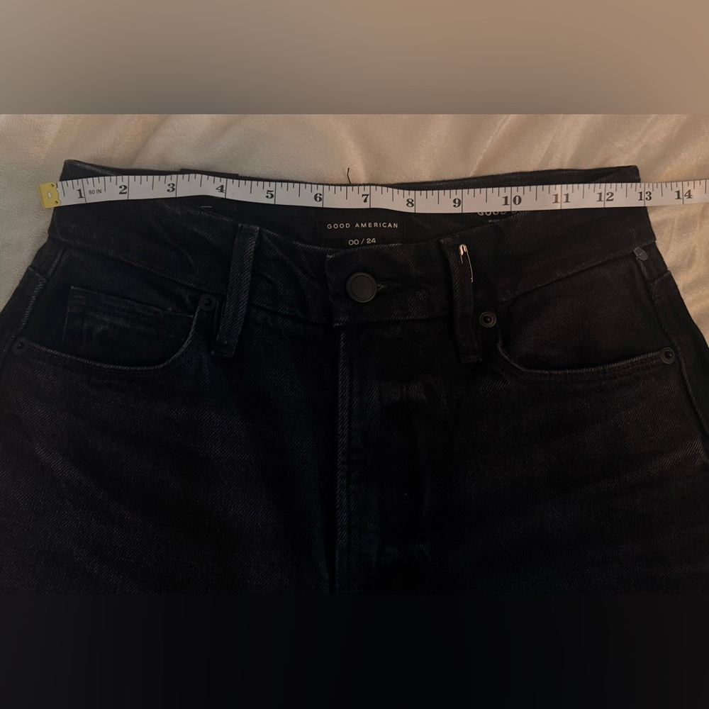 Good American | $168 Good Skate Wide Leg Jeans | 00 (24) | 31” inseam - Picture 3 of 3